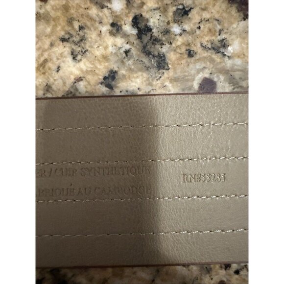 New Express Women’s Belt Brown Gold Color Buttons Size Small / Medium Y2K - Picture 10 of 10